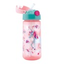 Nuby Soft Straw Push Vannflaske Enhjørning 540 ml Rosa