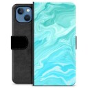 iPhone 13 Premium Lommebok-deksel Blå Marmor