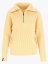 Twentyfour Mode Rib Half Zip Knit Gul 48