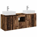 vidaXL Baderomsskapsett 3 stk. Gammelt tre 49,5 x 41 x 62,5 cm