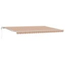 Automatisk Uttrekkbar Markise Flerfarget Stripe 500x300 cm