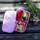 Nova Dynamic Matboks 1200ml Silikon 3 Rom Rosa Batikk