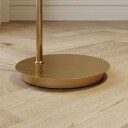 Lindby Cynthia Gulvlampe Opal/Brass