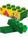 LEGO Storage Brick 8 oppbevaringsboks med lokk 50 x 25 cm dark green