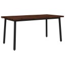 vidaXL Spisebord med levende kant 160 x 80 x 75 cm Solid akasietre