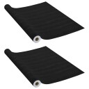  Selvklebende møbelfolier 2 stk 500x90 cm PVC mørk trefarge