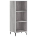 vidaXL Skjenk grå sonoma 34,5x32,5x90 cm konstruert tre