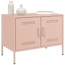  TV-benker 2 stk rosa 68x39x50,5 cm stål 842937