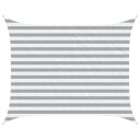 vidaXL Solskygge seil Lys Grå og Hvit 2 x 2,5 m 100% polyester Oxford