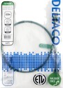 DELTACO Nettverkskabel Cat6 U/UTP AWG28 LSZH 0,5 m Grønn