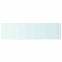 vidaXL Hyllepanel klart glass 90x25 cm