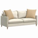  Sofaputer 2 pcs Grågrønn 80 x 80 cm Corduroy stoff