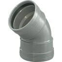 Wavin Wafix plus pp bend 45 x 32 mm grey