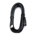 ELETRA USB 2.0 AM - AF 3M KABEL, SVART