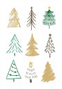 Christmas Trees 1 Plakat Plakat / 50x70cm