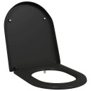  Rask Frigjøring Toalettsete Svart 46.2 X 36 4.3 Cm Duroplast