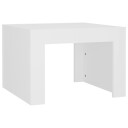 vidaXL Salongbord hvit 50x50x35 cm sponplate
