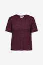 Only Carmakoma - Topp carSunny S/s Pullover Knt - Rød