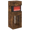 vidaXL Elektrisk peis Røkt Eik 35 x 30 x 86 cm Konstruert tre