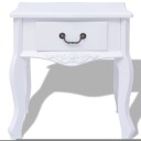 vidaXL Nattbord 2 stk MDF hvit