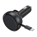 Dacota Platinum 81 W billader med uttrekkbar kabel Svart
