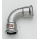 28 mm TURBO Inox bøying 90G. stikkontakt/uttak
