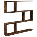 vidaXL Vegghylle Røkt Eik 80 x 12 x 79,5 cm Konstruert tre