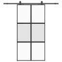  Svart 102,5x205cm Herdet Glass