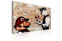 Tavle Banksy: Police Caution 90X60 Artgeist sp. z o. o.