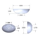 Linn Bad Servant Eiliv Oval Hvit