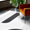 Wilton teppe   Delft hvit/grå/svart Størrelse: 200 x 280 cm