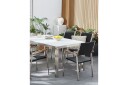 Matstol Beliani Grosseto set om 6 Sandbeige/silver/ljust trä Black\|\|Silver  