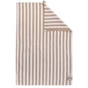 Ernst Kjøkkenhåndkle bred stripe 47x70 cm karamell/hvit