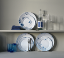 Royal Copenhagen Blå Mega Riflet tallerken 2x27 cm