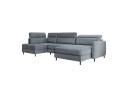 Berrto Sofa med Divan og Sjeselong 5 seters   Grå