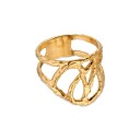 Jane Kønig Logo Ring 18 kt. Gullbelagt sølv JKR-SS23-G_50-54 - Dame - 925 sterling silver