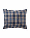 Lexington Rutete flanell putetrekk 50x70 cm denim blå/beige