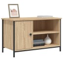 vidaXL TV-benk sonoma eik 80x40x50 cm konstruert tre