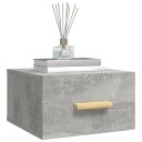 vidaXL Veggmontert nattbord 2 stk betonggrå 35x35x20 cm