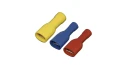 Gul isol kabelsko helisolert 6.3mm 100x Gul ekstra god isolering pose 100 stk