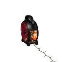 Konstsmide Kabeltromme, 200 varmhvit LED, svart myk kabel. 30V / IP44