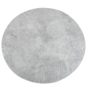 Nordstrand Home Gulvteppe - Rundt teppe - Diameter 160 cm - Lysegrå - Langt luvteppe fra