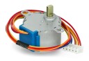 Unipolar trinnmotor med dedikert driver og girkasse 64:1   5V/0,1A/0,03Nm