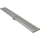 ACO 795 mm takrennebeslag med langhullsrist, veggmontert stainless steel