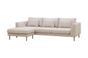 Florenz 3 seters Venstrevendt L formet Sjeselongsofa i Stoff   Beige
