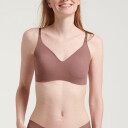 Sloggi BH ZERO Microfibre 2.0 Bralette Brun Medium Dame