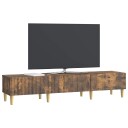  TV skap med skuff Røkt Eik 147 x 34,5 x 30 cm Konstruert tre