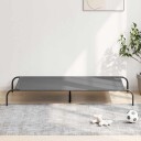 vidaXL Forhøyet hundeseng grå 150x90x20 cm oxfordstoff og stål