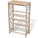 vidaXL Vinstativ for 25 flasker heltre gran