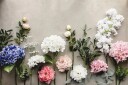 Hvit Peonblomst 35 cm Kunstige Blomster